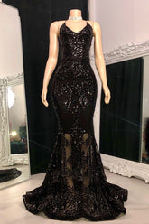 Burgundy Spaghetti Straps Tulle Appliques Open Back Prom Dress